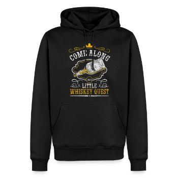 Rum Drinking Men Scotland - Men’s Premium Organic Hoodie - black - Front - Nico (187cm)