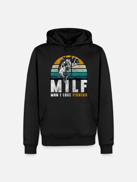 Fischen Hecht Trip Barsch - Männer Premium Bio Hoodie - Schwarz