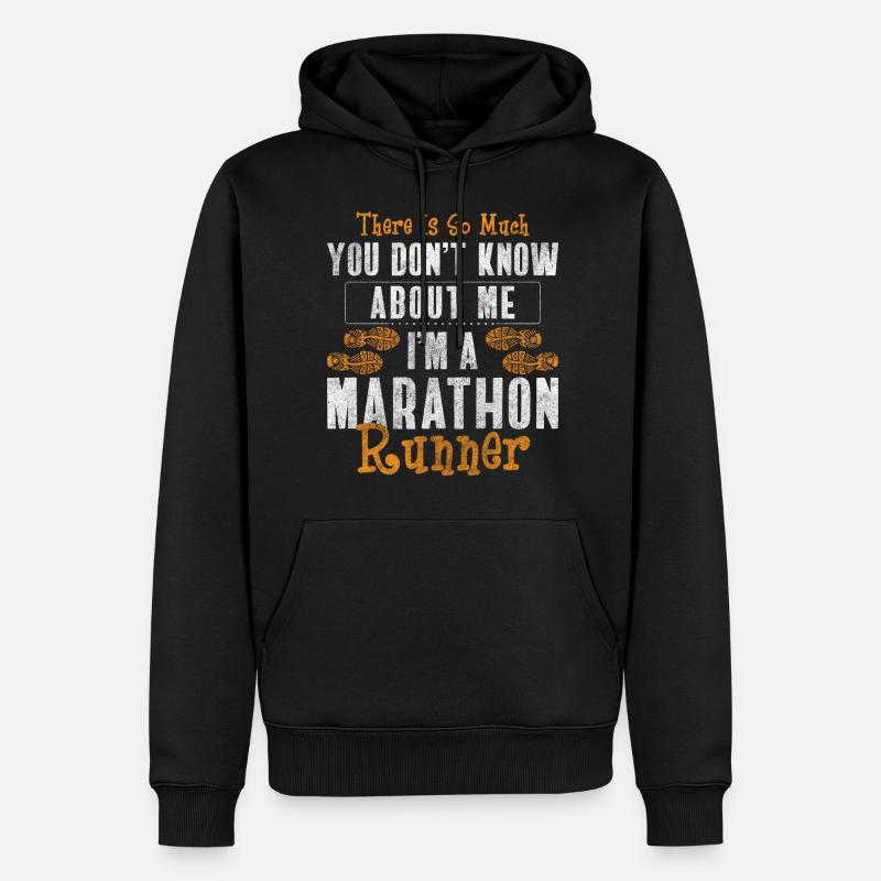 Marathon Sprinter Workout - Men’s Premium Organic Hoodie - black