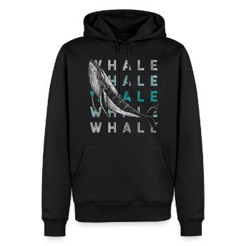 Orka Buckelwal Wasser Walfisch - Männer Premium Bio Hoodie - Schwarz - Vorne - Nico (187cm)