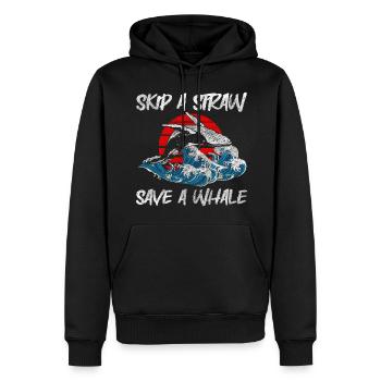 Orka Buckelwal Artenschutz Fische - Männer Premium Bio Hoodie - Schwarz - Vorne - Nico (187cm)