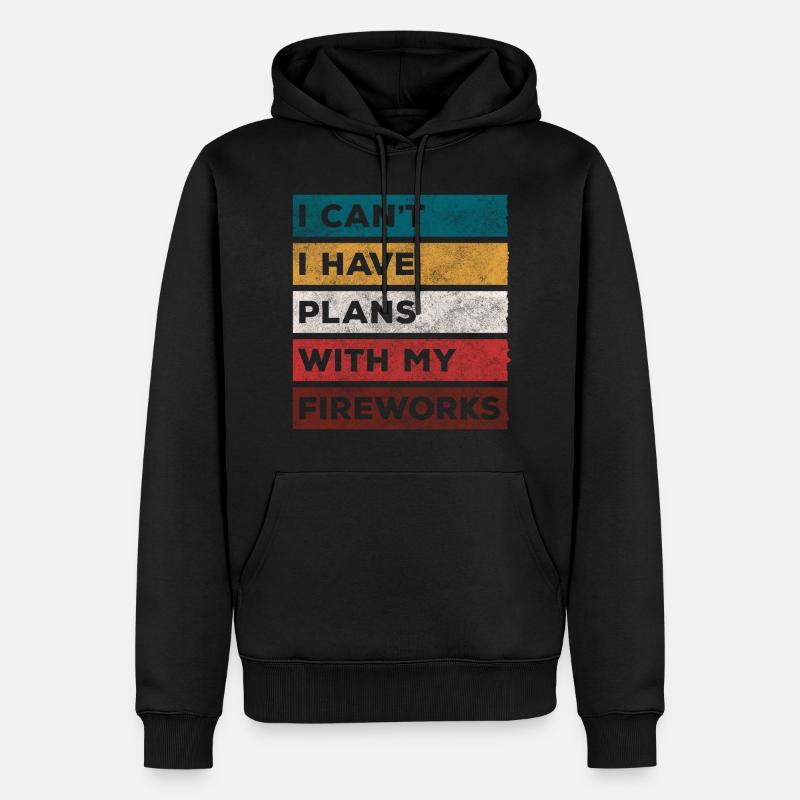 Technik Party Sicherheit - Männer Premium Bio Hoodie - Schwarz