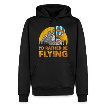 Ballon Aufregend Heiß - Männer Premium Bio Hoodie - Schwarz - Vorne - Nico (187cm)