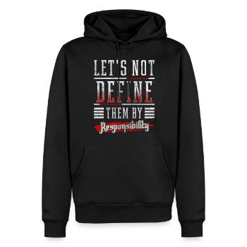 Journée de l’homme Masculinité Novembre - Sweat à capuche Premium bio Homme - noir - Devant - Nico (187cm)