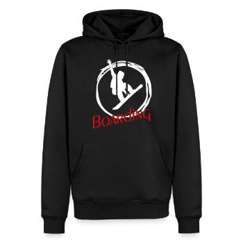 Snowboarder Snowboarding Snowboard - Männer Premium Bio Hoodie - Schwarz - Vorne - Nico (187cm)