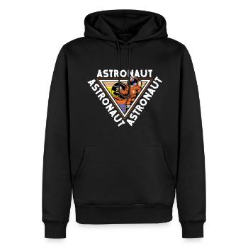 Space Shuttle Raumanzug Sterne Rakete - Männer Premium Bio Hoodie - Schwarz - Vorne - Nico (187cm)