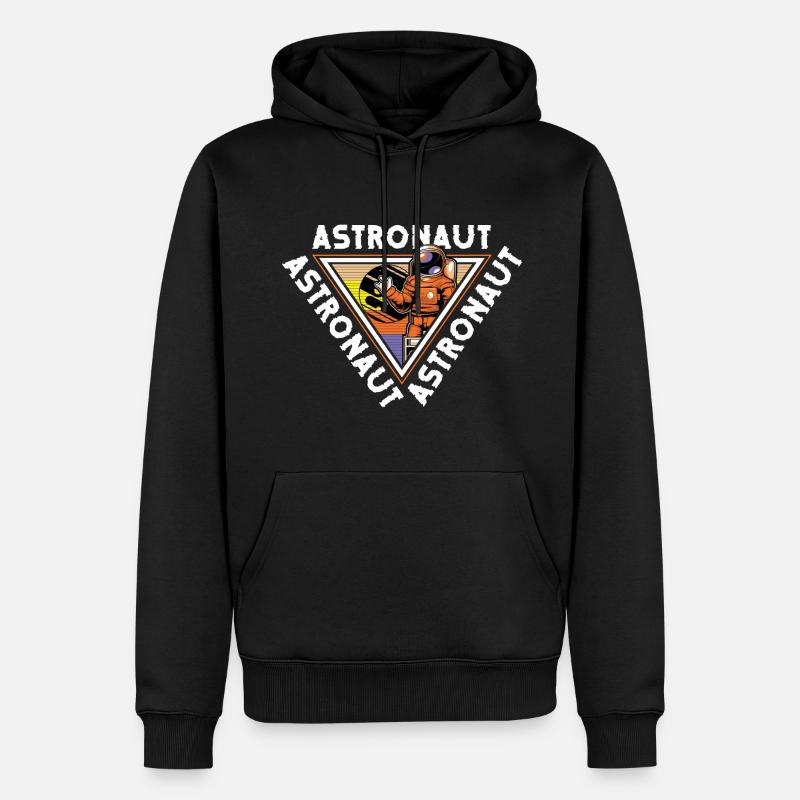 Navette spatiale Spacesuit Star Rocket - Sweat à capuche Premium bio Homme - noir