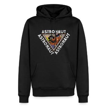 Astronaut Raumfahrt Raumanzug Galaxie - Männer Premium Bio Hoodie - Schwarz - Vorne - Nico (187cm)