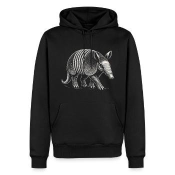Armadillo Gürteltier - Männer Premium Bio Hoodie - Schwarz - Vorne - Nico (187cm)