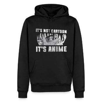 Japan Gaming Kawaii Otaku - Sweat à capuche Premium bio Homme - noir - Devant - Nico (187cm)