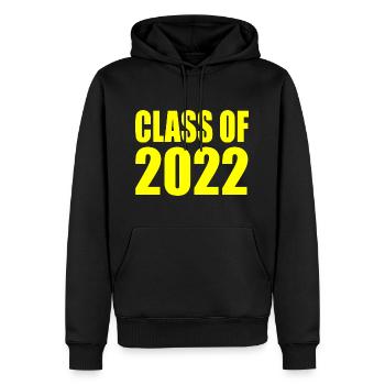 Class of 2022 - Männer Premium Bio Hoodie - Schwarz - Vorne - Nico (187cm)