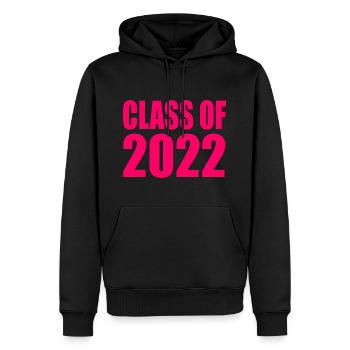 Class of 2022 - Männer Premium Bio Hoodie - Schwarz - Vorne - Nico (187cm)