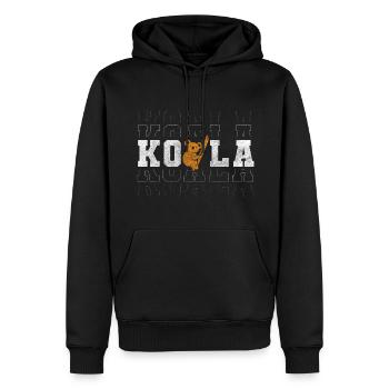 Koala Ours Protection des espèces forestières Bien-être animal - Sweat à capuche Premium bio Homme - noir - Devant - Nico (187cm)