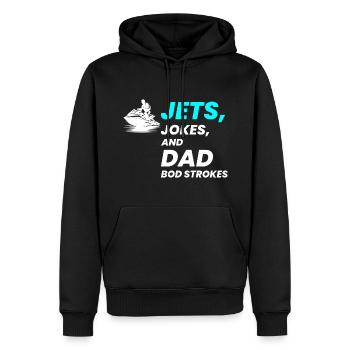 Jetski fahren Papa Humor Wassersport Sommer Spaß - Männer Premium Bio Hoodie - Schwarz - Vorne - Nico (187cm)