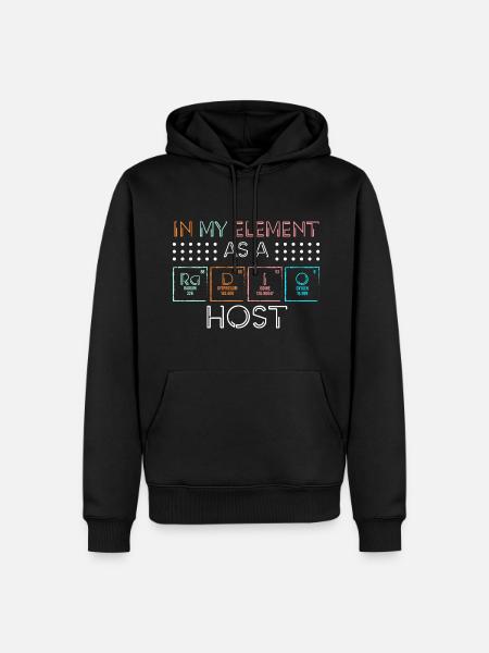 Podcast Annonce Speaker Broadcast - Sweat à capuche Premium bio Homme - noir