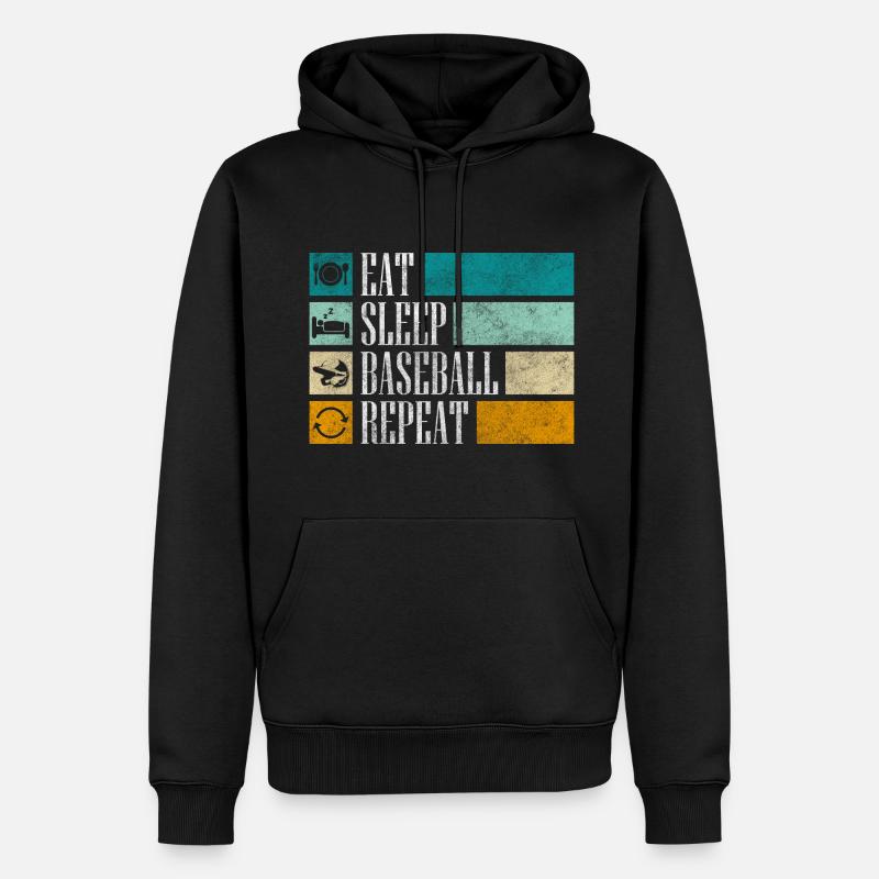 Receveur de l’équipe sportive - Sweat à capuche Premium bio Homme - noir