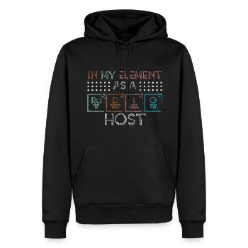 Radio Musik Stimme Kanal - Männer Premium Bio Hoodie - Schwarz - Vorne - Nico (187cm)