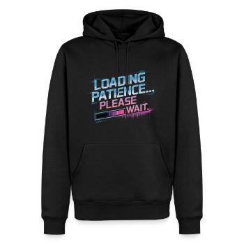 Loading Patience Gamer & Nerds Gift - Men’s Premium Organic Hoodie - black - Front - Nico (187cm)