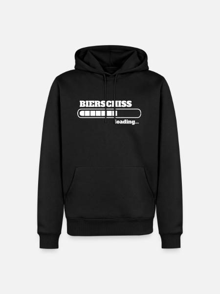 Bierschiss loading - WC - Männer Premium Bio Hoodie - Schwarz