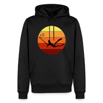 Speerfischen Speerfischen Vintage Retro - Männer Premium Bio Hoodie - Schwarz - Vorne - Nico (187cm)
