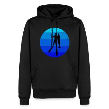 Speerfischen Speerfischen Speerfischer Fischen - Männer Premium Bio Hoodie - Schwarz - Vorne - Nico (187cm)