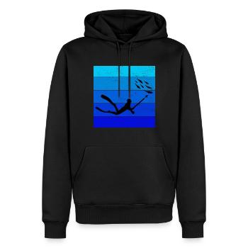 Speerfischen Speerfischen Speerfischer Fischen - Männer Premium Bio Hoodie - Schwarz - Vorne - Nico (187cm)