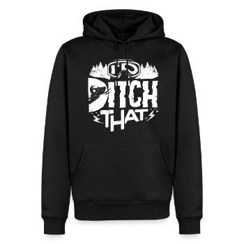Motoneige Conduite motoneige J’abandonnerais ça - Sweat à capuche Premium bio Homme - noir - Devant - Nico (187cm)