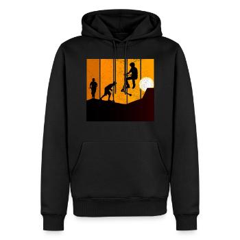 Stunt Scooter Freestyle Scootern Reiten Sonnenuntergang - Männer Premium Bio Hoodie - Schwarz - Vorne - Nico (187cm)