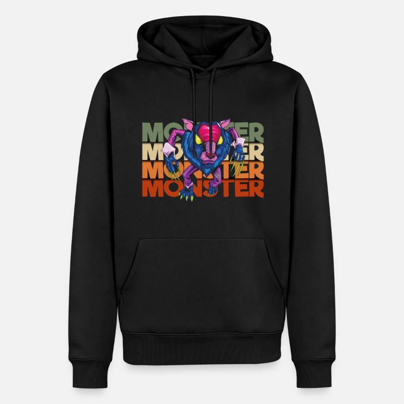 Süß Bunt Große Schwester - Männer Premium Bio Hoodie - Schwarz