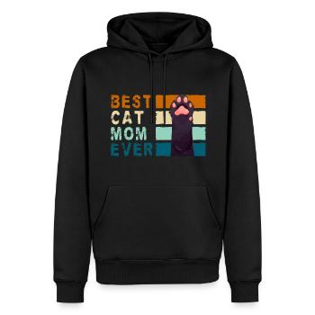 Katze Stubentiger Kätzchen Frauchen - Männer Premium Bio Hoodie - Schwarz - Vorne - Nico (187cm)