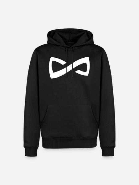 Infinity - Unendlich - Männer Premium Bio Hoodie - Schwarz