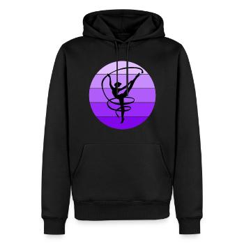 Rhythmische Gymnastik Bandgymnast Mädchen Vintage - Männer Premium Bio Hoodie - Schwarz - Vorne - Nico (187cm)