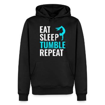 Power Tumbling Gymnastik Turner Akrobatik Lustig - Männer Premium Bio Hoodie - Schwarz - Vorne - Nico (187cm)