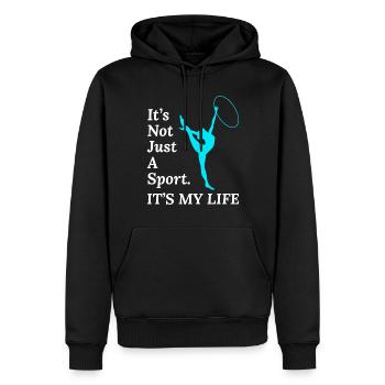 Gymnastik Turner Backflip Tumbling Akrobatik - Männer Premium Bio Hoodie - Schwarz - Vorne - Nico (187cm)