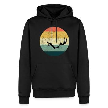 Flying Trapeze Artist Circus Gymnastics Vintage - Men’s Premium Organic Hoodie - black - Front - Nico (187cm)