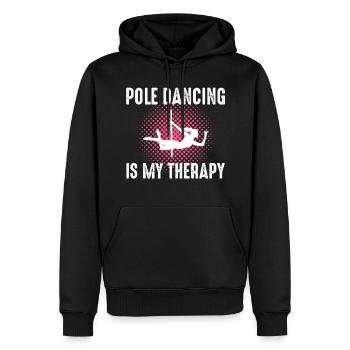 Pole Sport Dance Dancer Competition Acrobatics - Men’s Premium Organic Hoodie - black - Front - Nico (187cm)