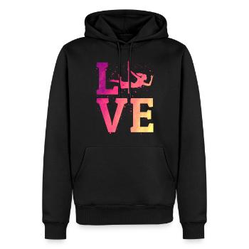 Pole Sport Dance Dancer Competition Colorful - Men’s Premium Organic Hoodie - black - Front - Nico (187cm)