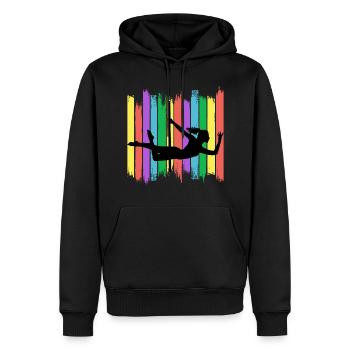 Pole Sport Dance Dancer Competition Acrobatics - Men’s Premium Organic Hoodie - black - Front - Nico (187cm)