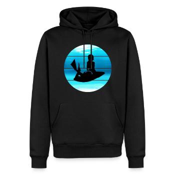 Bodyboarding Bodyboarder Surfen Wassersport - Männer Premium Bio Hoodie - Schwarz - Vorne - Nico (187cm)