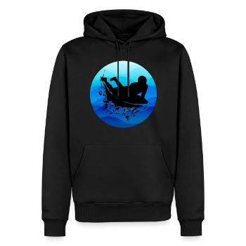 Bodyboarding Bodyboarder Surfen Wassersport - Männer Premium Bio Hoodie - Schwarz - Vorne - Nico (187cm)