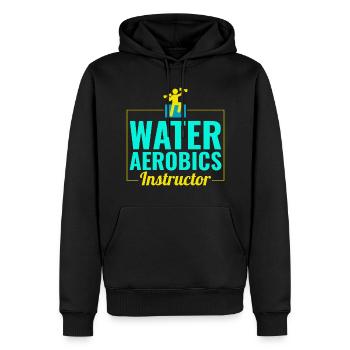Wassergymnastik Instruktor Aquatic Fitness Trainer - Männer Premium Bio Hoodie - Schwarz - Vorne - Nico (187cm)