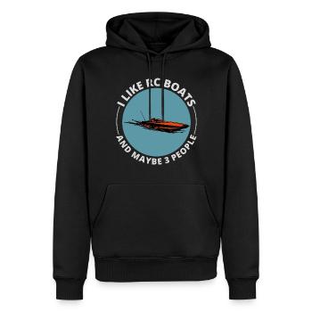 Rc Boat Racing Course de hors-bord électrique - Sweat à capuche Premium bio Homme - noir - Devant - Nico (187cm)