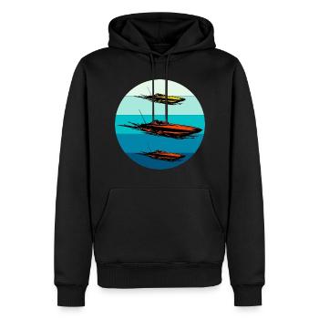 Rc Boat Racing Course de hors-bord électrique - Sweat à capuche Premium bio Homme - noir - Devant - Nico (187cm)