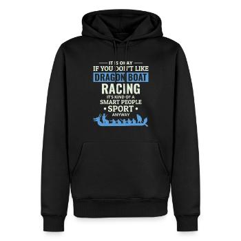 Drachenboot Racing Crew Paddlers Wassersport - Männer Premium Bio Hoodie - Schwarz - Vorne - Nico (187cm)