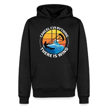 Kitesurfen Kiteboarding Kiteboarder Kitesurf - Männer Premium Bio Hoodie - Schwarz - Vorne - Nico (187cm)