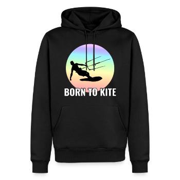 Kitesurfen Kitesurfen Kiteboarding Kiteboarder - Männer Premium Bio Hoodie - Schwarz - Vorne - Nico (187cm)