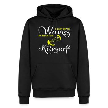 Kitesurfen Kitesurfen Kiteboarding Kiteboarder - Männer Premium Bio Hoodie - Schwarz - Vorne - Nico (187cm)