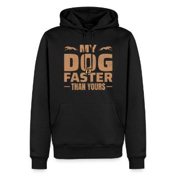 Greyhound Racing Dog Pet Race Animal Racer - Sweat à capuche Premium bio Homme - noir - Devant - Nico (187cm)