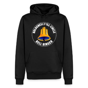 Bolognese Full-Circle Bell Ringer Ringing Hobby - Sweat à capuche Premium bio Homme - noir - Devant - Nico (187cm)