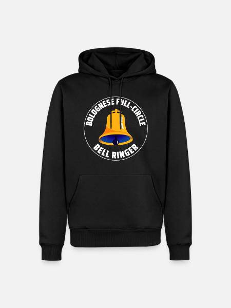Bolognese Full-Circle Bell Ringer Ringing Hobby - Men’s Premium Organic Hoodie - black